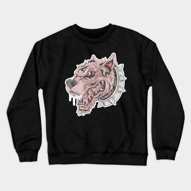 Mad Dog Crewneck Sweatshirt by Dark_Ink